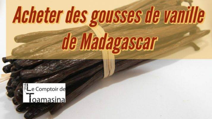 Gousses de vanille bourbon Madagascar