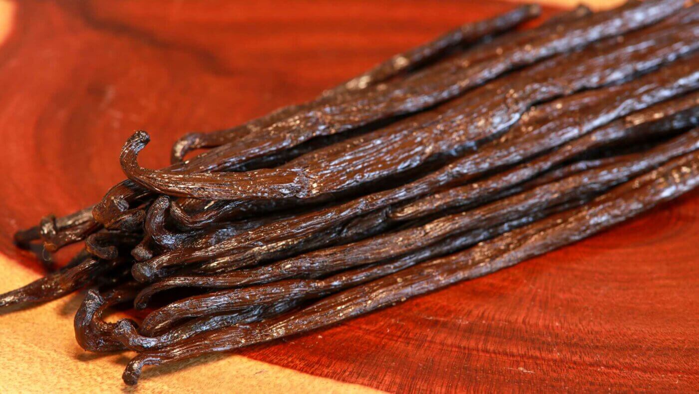 Gousses de vanille bourbon de Madagascar : la vanilline n'y est qu'une voix parmi plus de 200.