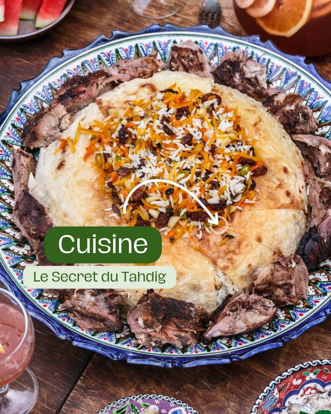 Le Secret du Tahdig Comment Réussir ce Riz Iranien Croustillant au Safran et Pommes de Terre