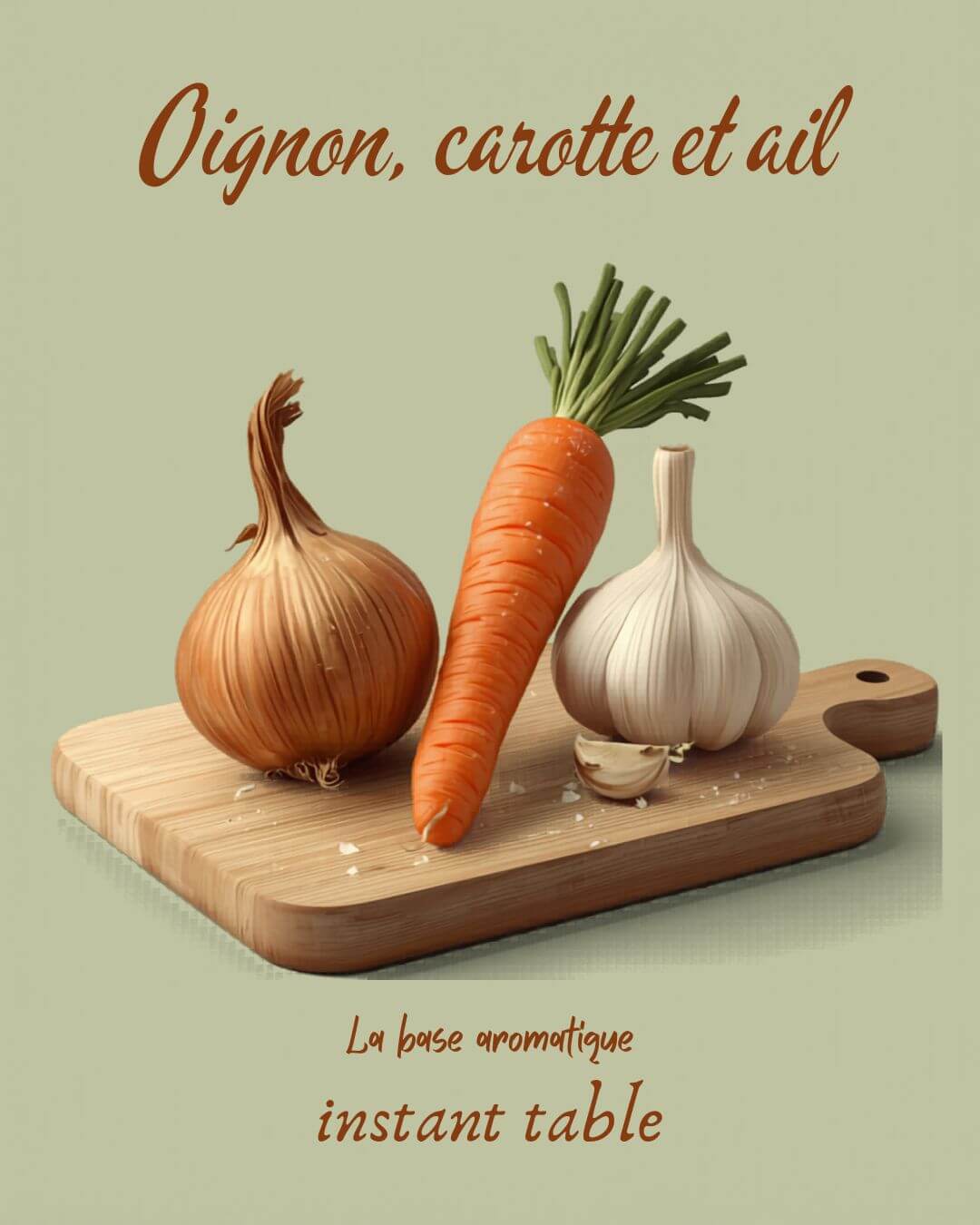 Oignon, carotte et ail la base aromatique indispensable