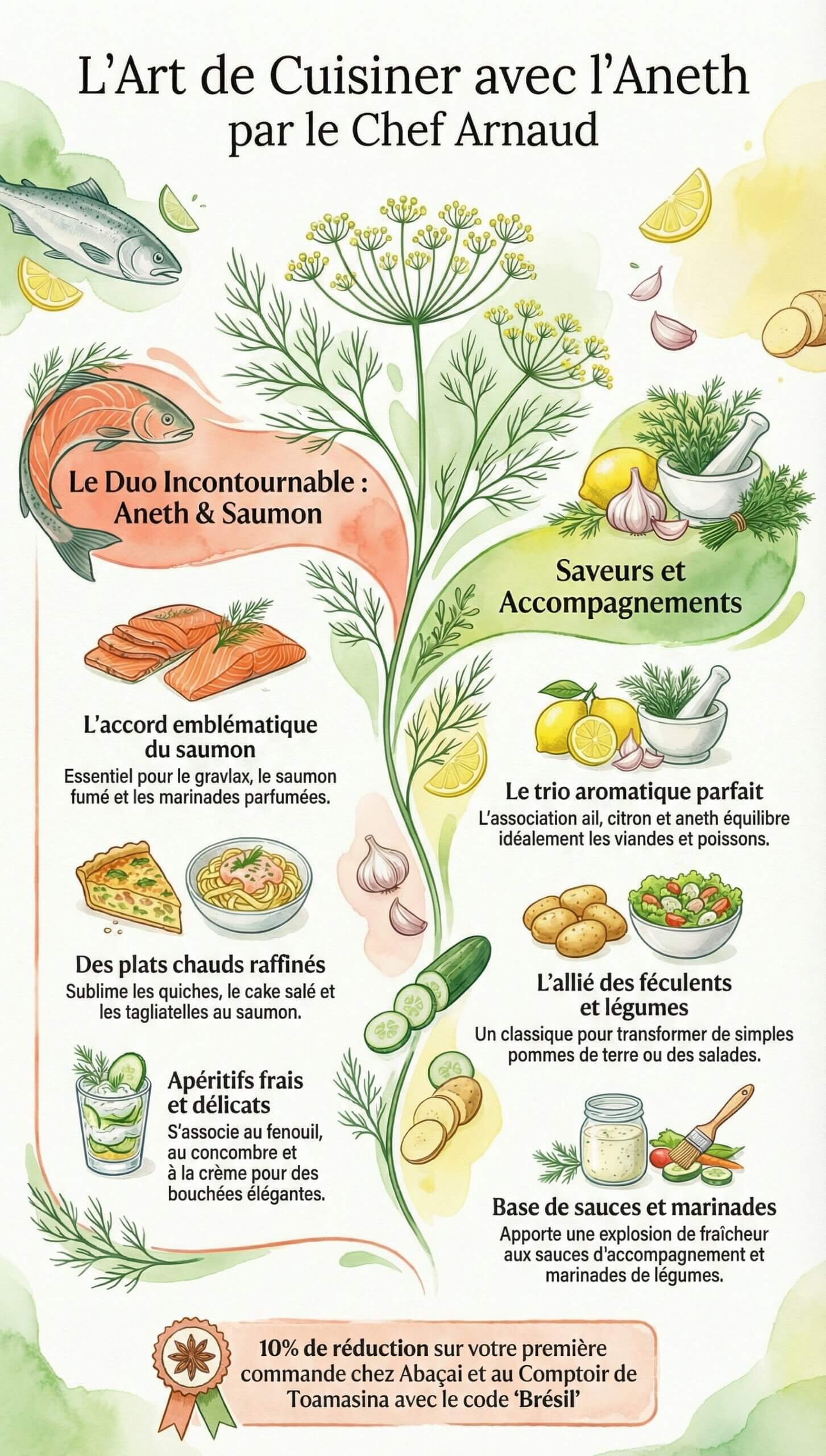 Comment cuisiner avec de l'aneth