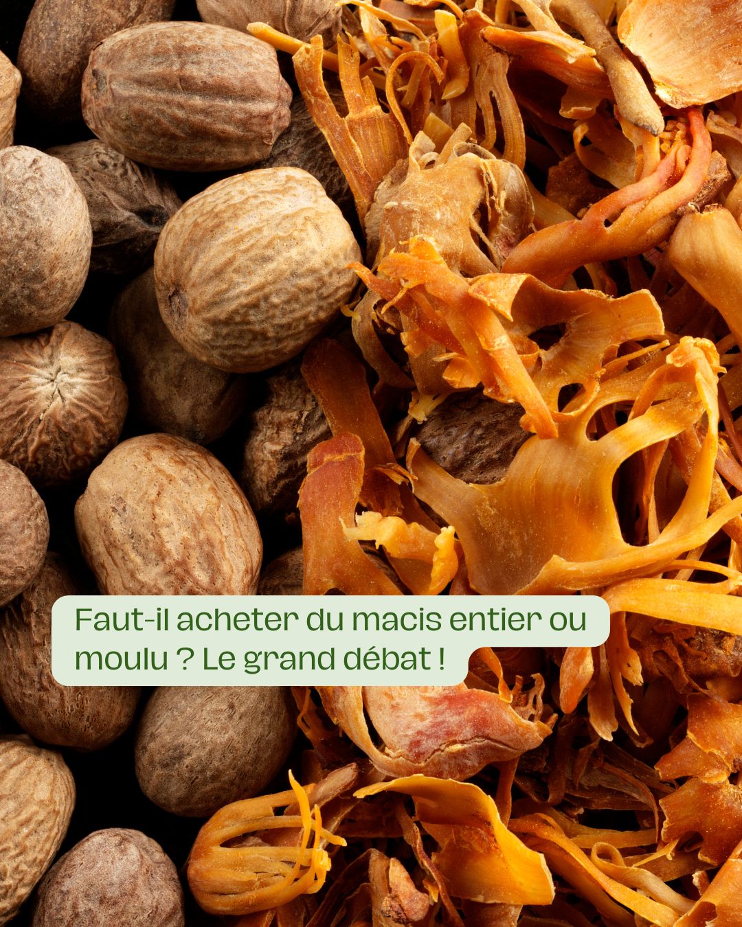 Faut-il acheter du macis entier ou moulu Le grand débat !
