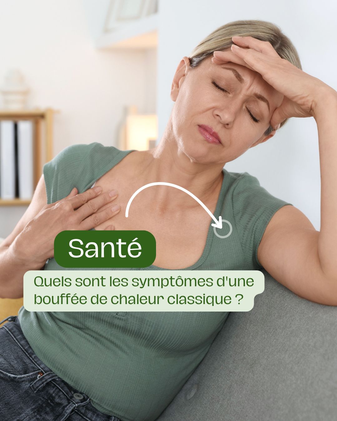 Quels sont les symptômes d'une bouffée de chaleur classique