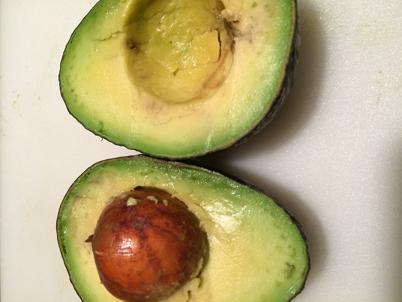 Avocat coupé en deux