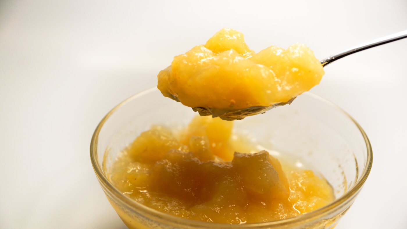 Compote de pommes maison à la vanille
