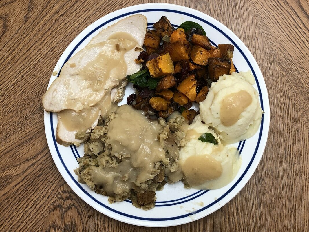 De la courge butternut rôtie, dorée et fondante.