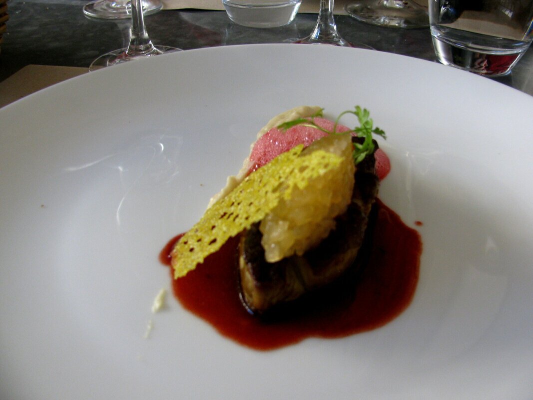 Escalope de foie gras poêlée et chutney de pomme