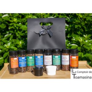 Coffret découverte 8 poivres et 2 moulins
